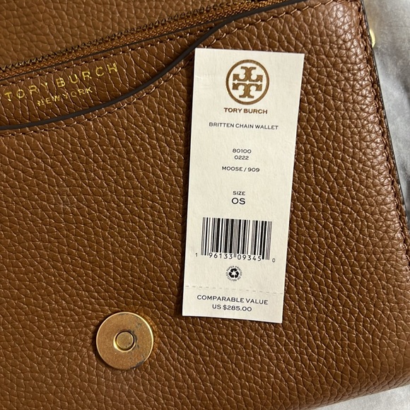 ❌SOLD❌Tory Burch Britten Chain Wallet - Picture 4 of 6